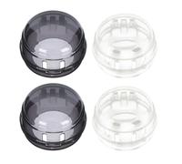 BIUDECO 4pcs Gas Stove Knob Safety Covers Universal Protective Switch Covers for Kitchen, Grease Proof and Pet Deterrent Plastic Guards to Prevent Children from Opening The Stove