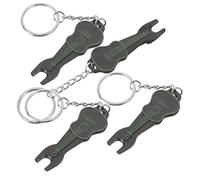 BIUDECO 4pcs Guitar String Winder Tool Acoustic Guitar Bridge Pins Puller Electric Peg Winder String Changing Kit Keychain