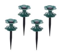 BIUDECO 4Pcs Heavy Duty Garden Hose Guide Spikes with Support Wheels for Lawn and Garden Plant Protection Preventing Kinks and Ensuring Easy Water Hose Management in Greenhouses and Flower