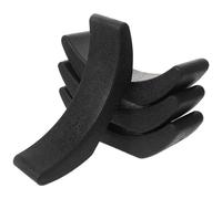 BIUDECO 4pcs Heavy Duty Rubber Dumbbell Rack Pads for Horizontal Weight Stand Shockproof Non-slip Equipment Mat for Home Gym Floor Protection and Sweat-resistant Dumbbell Frame Organizer