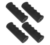 BIUDECO 4pcs Non-Slip Rubber Wheelchair Handle Grips Universal Replacement Parts for Drive Wheelchairs and Walkers, Black Cushion Pads for Scooter and Crutch Handles, 118x30mm