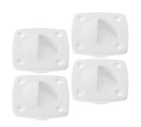 BIUDECO 4pcs Nylon Flush Hatch Pull Handles for Boats Lightweight Recessed Door Pull Latches for Yachts Outdoor Boating Parties