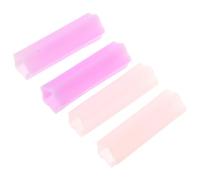 BIUDECO 4pcs Plastic Protective Covers for Nail Cuticle Scissors and Manicure Pedicure Tools, Pink Nipper Caps to Protect from Hurt, Suitable for Daily Life Use