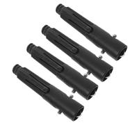 BIUDECO 4pcs Plastic Threaded Tips Replacement for Mop Handle Extension Poles with Spring Clip, Sturdy Mop Pole Cone Ends for Steady Connections and Enhanced Cleaning Reach, Suitable