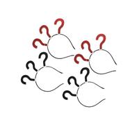 BIUDECO 4pcs Question Mark Headband Hair Accessories Festival Headdress Punctuation Mark Hair Loop Black and Red for Women Girls Party Photo Props