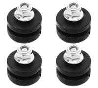 BIUDECO 4pcs Quick-release Rear Luggage Top Box Buckle Spacers for Motorbike Noise-reducing Plastic Pads Easy Installation Motorcycle Trunk Base Plate Replacement