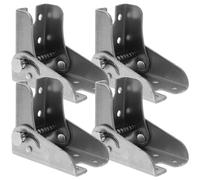 BIUDECO 4pcs Self-Closing Folding Table Hinges Hidden Furniture Hinge for Space-Saving Fold-Down Doors Construction with Latch Lock for Cabinets and Sofas