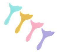 BIUDECO 4pcs Silicone Eye Liner Stencils for Women Portable Makeup Tools for Eyes Does Not Hurt The Skin for Make up Travel Bag Color