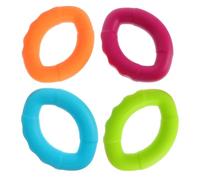 BIUDECO 4Pcs Silicone Finger Grip Strength Trainer Set, Hand Grip Exercisers with 30Lb-60Lb Resistance, Portable Oval Shape for Fitness, Stress, and Forearm Strengthening in Home Gym