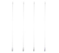 BIUDECO 4pcs Transparent Plastic Vertical Blinds Rods Replacement Wand Handles Lightweight Curtain Drawing Sticks Easy Install for Window Treatments