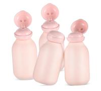 BIUDECO 4pcs Travel Bottles Cute Toiletry Containers -top Design Leakproof Shampoo Dispensers for Vacation and Trips Travel Bottles
