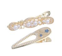 BIUDECO 4pcs Vintage Baroque Hair Clips Set for Women Mini Hollow Floral Hairpins Lightweight Comfortable Hair Dressing Clips Retro Palace Style Barrettes for Parties and Daily Wear
