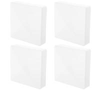 BIUDECO 4pcs Weatherproof Plastic Fence Post Caps Protective PVC Covers for Outdoor Deck and Wood Posts Easy Installation