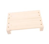 BIUDECO 4pcs Wooden Foot Stool Under Desk Portable Step Stool for Adults Height Boost for Bedroom Kitchen Office Use with Non Slip Stickers Versatile Indoor Outdoor Footrest for Bed and