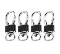 BIUDECO 4pcs Zinc Alloy Key Ring Clips Carabiner Keychains for Men, Easy to Carry and Secure, Light and Compact Design, Suitable to Attach to Your Pants Or Carry to Places You Need