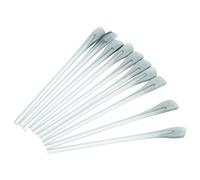 BIUDECO 5 Pairs Non-skid Eyeglass Temple Tips round Vent Holes, Soft Blue-grey Silicone Covers for 1.4mm Thin Metal Frame Sunglasses, Temple Arm Sleeve Grips for Secure Fit