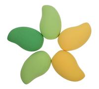 BIUDECO 5 Pcs Creative Mango-shaped Makeup Sponge Soft Elastic Powder Puff for Foundation and Face Powder Unique Non-latex Cosmetic Props for Wet and Dry Use Portable Beauty Random Color