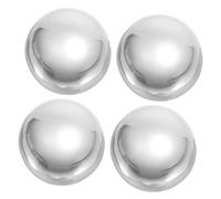 BIUDECO 5 Pcs Stainless Steel Whiskey Rocks Reusable Cooling Stones for Drinks Cooler Food-Grade Non-Corrosive Metal Chilling Cubes Dishwasher Safe for Whiskey Wine Gin Home Office Parties