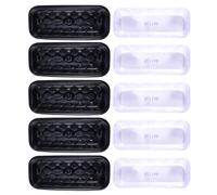 BIUDECO 5 Sets 2 1 Plant Germination Tray and Nursery Pots with Plates Seed Sowing Box for Indoor Windowsill Gardening Planter Pots for Seedlings and Plant Germination