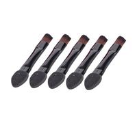 BIUDECO 50pcs Double-Sided Eyebrow and Lip Brush Set Dual-Use Angled Makeup Brushes Sponges for Women Portable Eye Shadow Applicator for Makeup Artistry