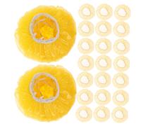 BIUDECO 50pcs Fire Alarm Dust Covers for Detector Protection, Reusable Yellow Plastic Fire Detector Covers, Dust Protection Caps Suitable for Home and Replacement Use