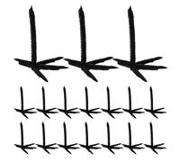 BIUDECO 50pcs Halloween Crow Decoration Parts Realistic Black Crow Claws Reusable Plastic Stuffed Animal Feet for Spooky Party DIY Art Project