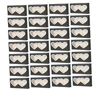 BIUDECO 50pcs Heart-shaped Eyelash Packaging Boxes Set Empty Organizer for False Lashes Holder Easy Open Close Design for Lash Storage and Protection