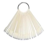 BIUDECO 50pcs Nail Art Practice Tips Sticks for Nail Polish Display and Manicure Training for Painting Decorating and Design Practice