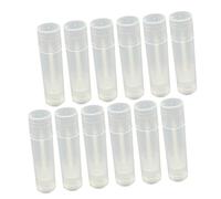 BIUDECO 50pcs Refillable DIY Lipstick Tubes Empty Storage Bottles Lotion Containers for Homemade Lip Balm Travel Outdoor Portable Cosmetic Case