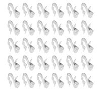 BIUDECO 50Pcs Solar Photovoltaic Cable Clips 4Mm² Wire Rope Clips Wire Clamp for Solar Power Cable Fixing and Trailer Frame Electrical Management