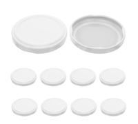 BIUDECO 50Pcs White Tinplate Mason Jar Lids Regular Mouth 66Mm Sealing Caps Reusable Canning and Jam Jar Replacement Lids for Food Storage and Preservation