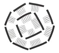 BIUDECO 50pcs Wig Clips and Hair Net Accessories Wear-resistant Wig Combs for Easy Application for Hair Salons and Personal Use