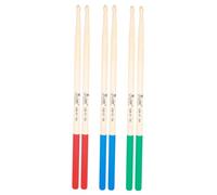 BIUDECO 5a Maple Non-slip Drumsticks 6 Pcs Set Lightweight and Ergonomic for Electric Drum Practice Random Color