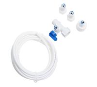 BIUDECO 5m Ice Maker Water Line Connector Kit with Quick Connect Fittings, Sturdy Installation Adapter for Home Ice Maker Plumbing and Freezer Parts