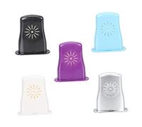 BIUDECO 5pcs Acoustic Guitar Humidifiers Set, Plastic Sound Hole Moisture Regulators for Panel Crack Prevention, Portable Guitar Humidity Control Tools in Black White Silver Blue Purple