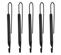 BIUDECO 5pcs Black Dreadlock Crochet Hook Set for Hair Styling and Braids Featuring Advanced Interlocking Tool Technology Made of Sturdy Pp Material, for Travel and Dreadlocks Maintenance