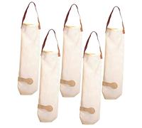BIUDECO 5Pcs Breathable Hanging Mesh Bags for Fruit Vegetable Storage Reusable Root Vegetable Organizer for Onion Potato Garlic and Easy Clean Kitchen Storage