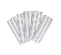 BIUDECO 5pcs Microfiber Mop Replacement Heads Self Adhesive Washable Cleaning Pads for Tile and Floors Quick Dry Durable Reusable Pads for Wet and Dry Use