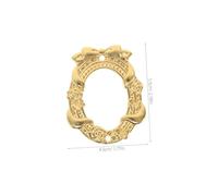 BIUDECO 5pcs Mini Vintage Baroque Picture Frames Retro Zinc Alloy Photo Display for Home Wedding Desk Decor Photography Props
