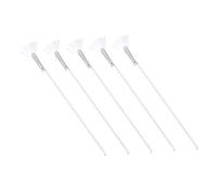 BIUDECO 5Pcs Nylon Makeup Mask Applicators Fan Shaped Facial Brush for Even Application of Skincare Products for Daily and Professional Use Easy to Clean and Reusable