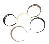 BIUDECO 5pcs Plastic Hair Bands for Women with Hollow Grid Design, Tooth Headbands for Spa and Daily Use, Stretchable and Comfortable