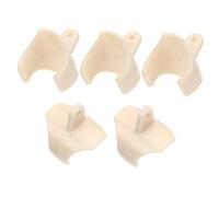 BIUDECO 5pcs Recorder Finger Rest Sleeve Adjustable Plastic Thumb Cover for Descant Clarinet Universal Finger Cushion for Beginner Musicians