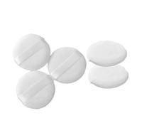 BIUDECO 5pcs Small Makeup Puff Tool White Cut Velour Soft Powder Pads Simple Shaped Supple Design Avoid Waste of Cosmetics for Mother's Day