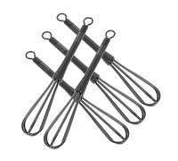BIUDECO 5pcs Small Plastic Whisks for Hair Color Dye and Kitchen Use Reusable Mixer Tools for Even Mixing of Hair Dye Color Paste Eggs and Cream Versatile Manual Whisk for Salon and