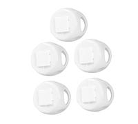 BIUDECO 5pcs White Pp Door Knob Covers Child Proof Door Locks Baby Safety Protectors to Keep Infants from Opening and Prevent Child’s Grip for Home Use