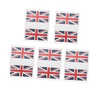 BIUDECO 5sets Flag Face Stickers for Football Temporary for Fans Easy to Apply National Flag Decals Creative and Accessories