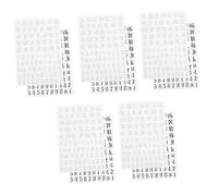 BIUDECO 5sets Geometric Pattern Nail Stickers for Manicure Stylish Nail Decals Adhesive for DIY Art Decor Art Stickers