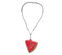 BIUDECO 6-hole Mini Ocarina Beginner Ceramic Wind Instrument for Boys and Girls Random Color Lanyard Retro Watermelon Shape Musical Gift