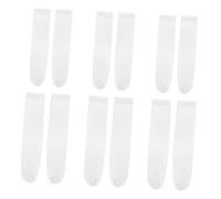 BIUDECO 6 Pairs Sublimation Blank White Cotton Socks Straight Printable Heat Transfer DIY Craft Socks for Custom Pattern Design Summer Wear