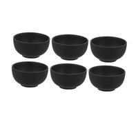 BIUDECO 6 Pcs Hand-Made Purple Clay Kung-fu Teacup Small Ceramic Tea Cups Black Traditional Chinese Tea Tasting Cups for Home and Collection